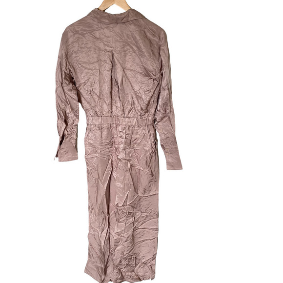 Nicholas Emma Jumpsuit  Satin Long Sleeve Size 0 - Picture 5 of 10